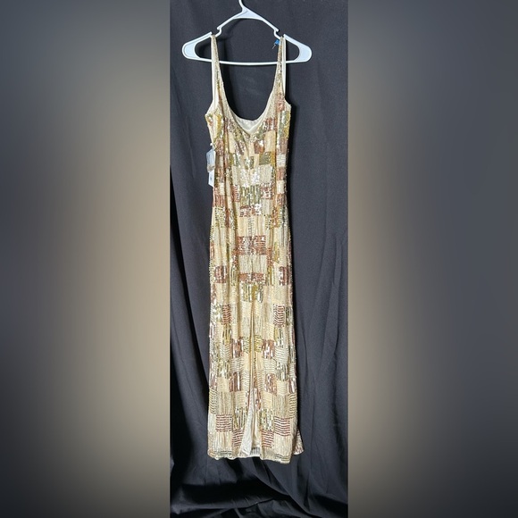 *Flawed Mac Duggal 5758 NWT Sleeveless Scoop Neck Prom Gown - Picture 5 of 10